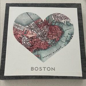 ⭐️Cute canvas Boston art